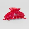 90's Claw Clip - Red Ribbon Twist