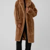 Oversized Faux Fur Trench - Toasted Almond