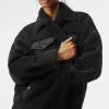 Sherpa Edge Shacket - Black