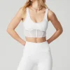 Airbrush Mesh Corset Tank - White